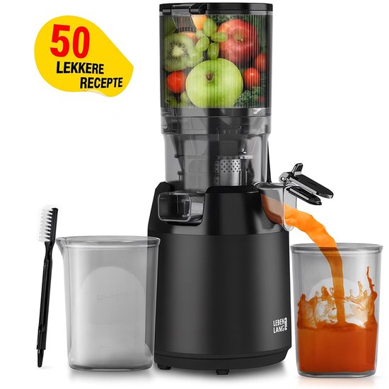 LEBENLANG - Centrifugeuse - Centrifugeuse à extraction lente - Centrifugeuse pour fruits et légumes - Extracteur de jus pour fruits et légumes - Machine à jus - Appareil à jus - Centrifugeuse à extraction lente - Centrifugeuse - 100 % sans BPA - Centrifug