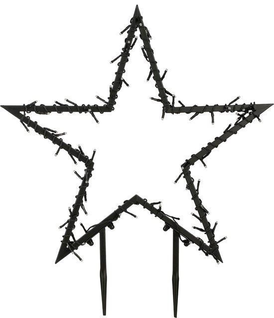 Décoration Noël - Luca Lighting - Piquet de jardin avec 80 LED - H73 x Ø60 cm - RGB