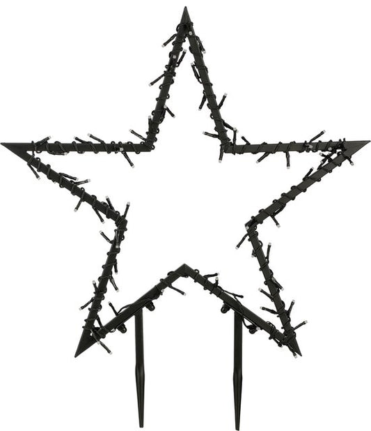 Décoration Noël - Luca Lighting - Piquet de jardin avec 80 LED - H73 x Ø60 cm - RGB