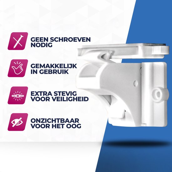 Roegaarden Child Lock Cupboards - Sécurité des armoires pour enfants - Aimant de sécurité pour enfants - 4 pièces