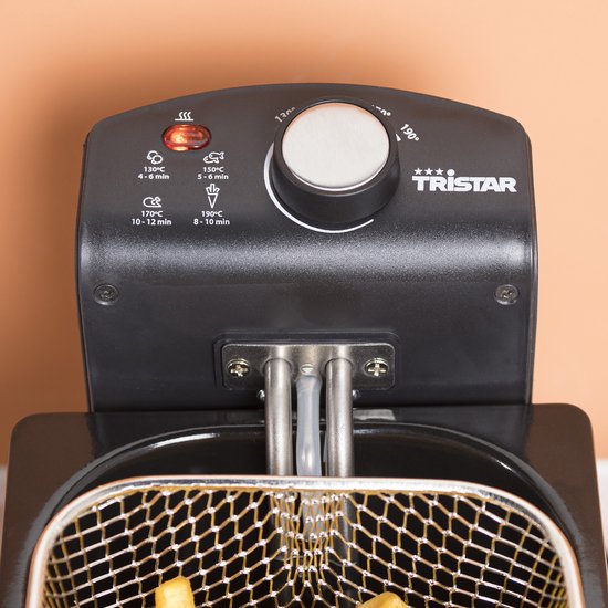 Friteuse Tristar 3 litres - FR-6946 - Puissance 2000 W - Zone froide - Acier inoxydable