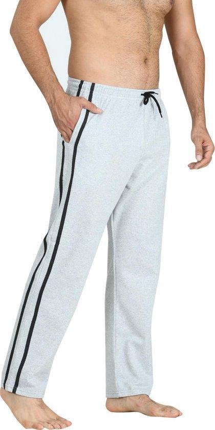 Pierre Calvini - Pantalon de survêtement homme - 2 Pack - Noir Gris - Taille M