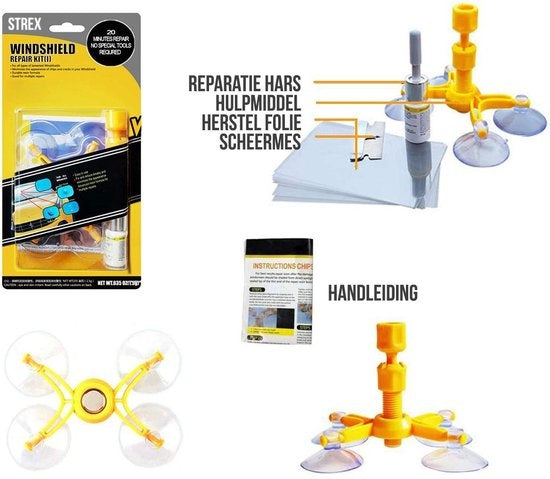 Kit de réparation de vitres d'auto | Réparer soi-même ses vitres d'auto | Réparer une fissure dans une vitre | Réparer une étoile dans une vitre | Avance de voiture