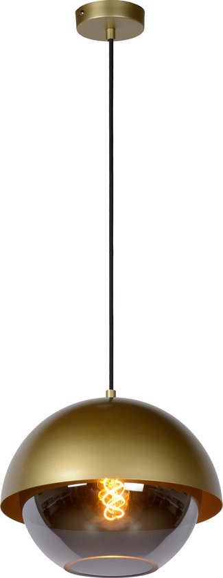 Lucide COOPER - Suspension - Ø 30 cm - 1xE27 - Or mat / Laiton