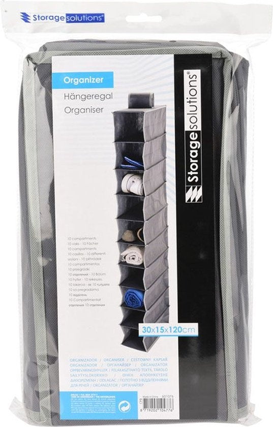 Kledingkast organiser - Hang organiser - Organizer - Opberger | 10-vaks