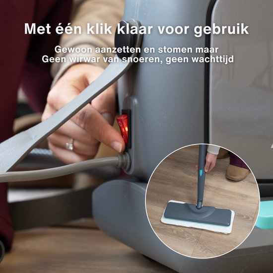 Achaté Nettoyeur à vapeur PRO - Nettoyeur puissant pour tapis, sols et taches - Tue 99,9 % des bactéries