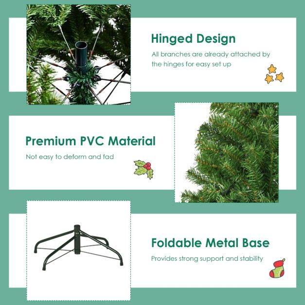 Sapin de Noël Coast - PVC - 500 LED - 1570 branches - 210cm