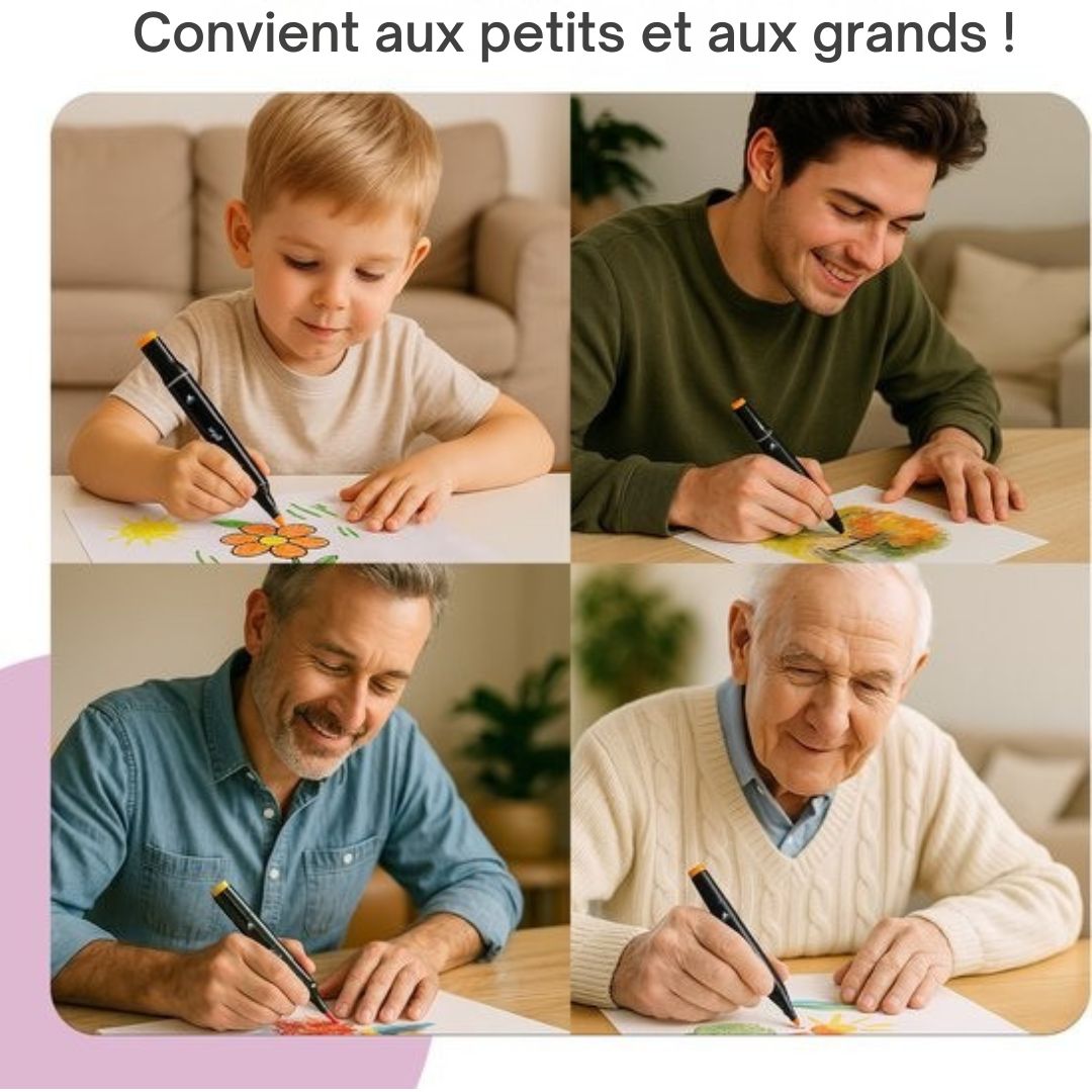 Marqueurs à alcool - Gofun Twinmarkers 262 pcs - Adultes et enfants - Double pointe - toutes couleurs
