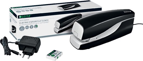 Agrafeuse électrique Leitz NeXXt pour l'agrafage sans contact - Agrafe jusqu'à 20 feuilles - Noir