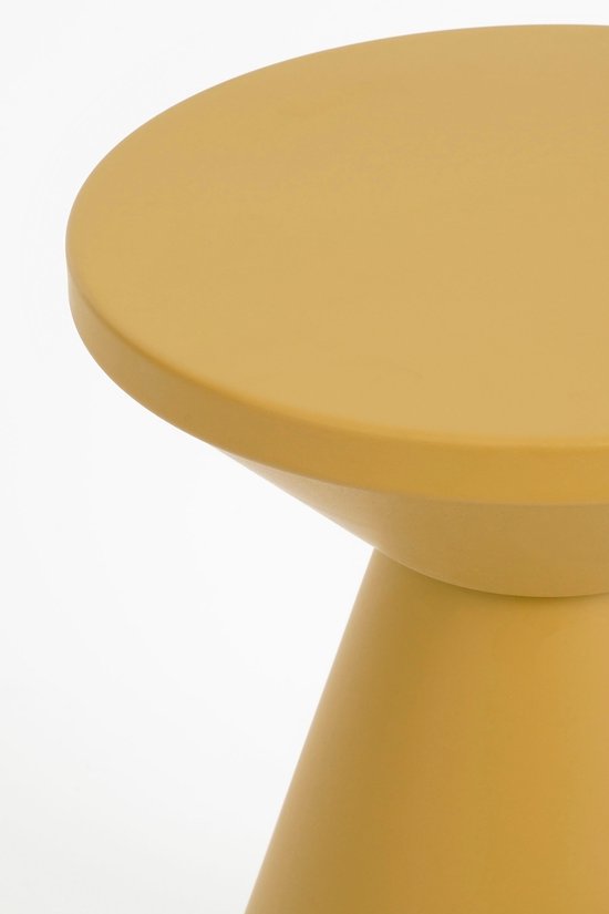 Table d'appoint Jim - H45 x Ø31 cm - Fer - Ocre