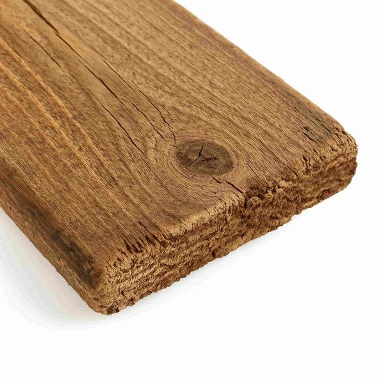 Petit banc en bois Mica Decorations Bold - L 108 x l 20 x H 37 cm - Bois recyclé - Marron