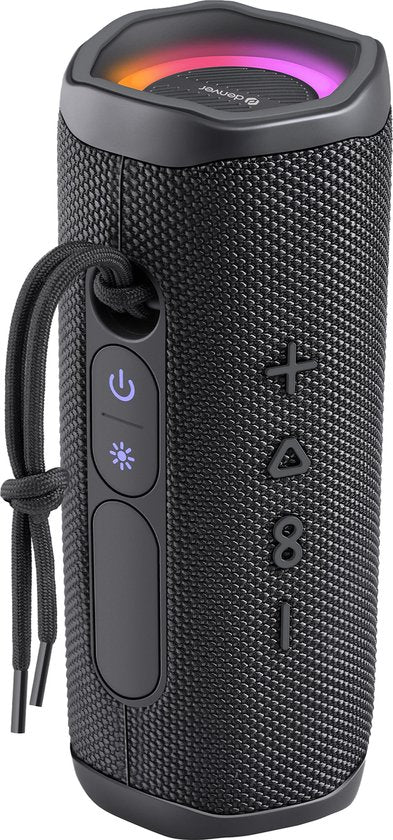 Enceinte Bluetooth Denver sans fil - Effets lumineux - Boîte à musique - AUX - Appairage TWS - BTV223B