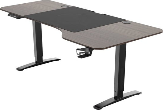 VDD Gaming - Bureau - Hauteur réglable électrique - Bureau assis-debout - Bureau de jeu - Table d'ordinateur - Bureau de jeu - Bureaux de jeu - 160 x 75 cm