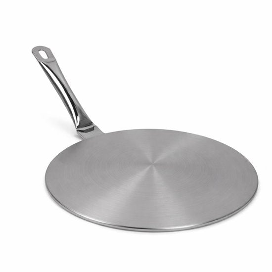 Plaque d'adaptation pour cuisinière à induction - 20 cm - Poignée amovible - Compatible avec les casseroles non inductives