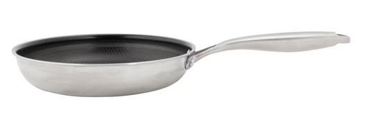 Poêle à frire en acier inoxydable Thermos Thermoclad - 28 cm - Sans PFAS - Répartition uniforme de la chaleur - acier
