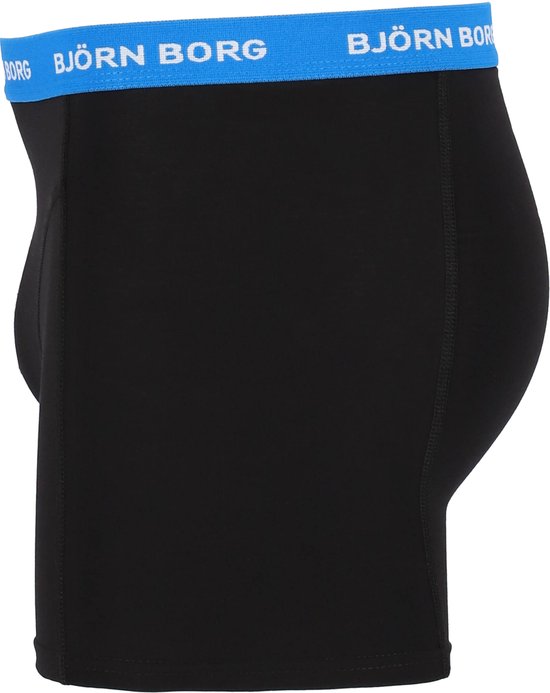 Björn Borg - Caleçon Hommes 3-Pack Boxers Contrast Solids - Noir - Taille XXL