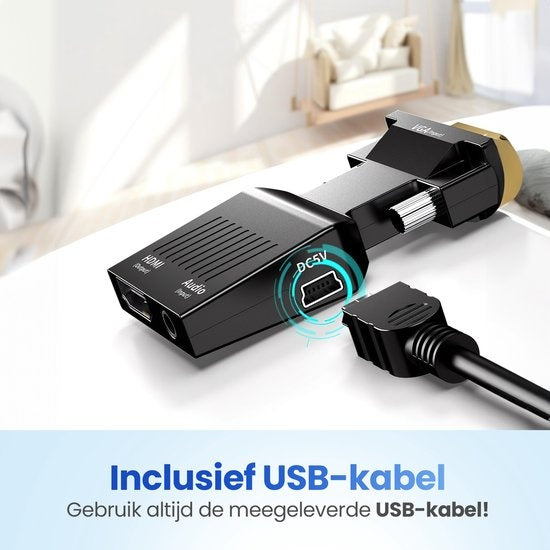 Adaptateur VGA, vers HDMI Garpex®, 1080p Full HD, Convertisseur universel