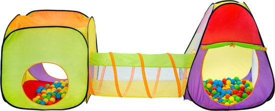 tectake - Home Tente pour enfants - maison de jeux - tente de jeux - terrain de jeu 200 balles
