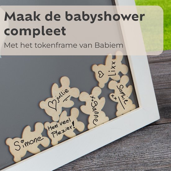 Décoration de fête de naissance & Livre d'or de naissance - Décoration de fête de naissance - Livre à remplir - Accessoires inclus