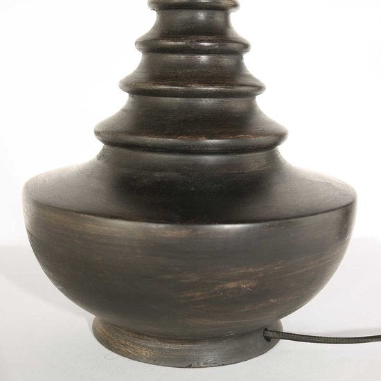 Lampe de table Anne Lighting Bois - noire - bois - 27 cm - douille E27 - 3677ZW