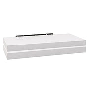 Ensemble de 2 étagères murales Woltu - Étagères suspendues blanches en MDF - 50 x 23 x 3,8 cm