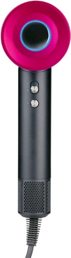 Sèche-cheveux ionique Alpina 1600 W - Sèche-cheveux à 3 réglages de chaleur - Sèche-cheveux avec fonction « Cool Shot » et autonettoyage - Sèche-cheveux avec embout magnétique à 360° - Technologie ionique - Gris