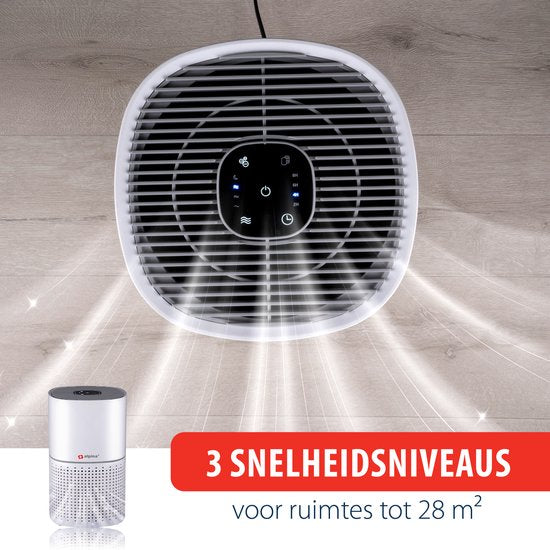 alpina Air Purifier with Ioniser - Purificateur d'air avec HEPA H11 - CADR : 240 m³/h - Pièces jusqu'à 28 m².