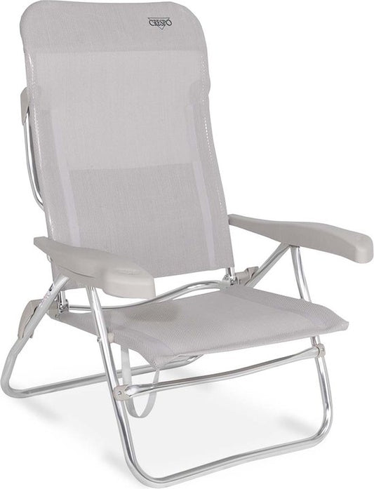 Crespo - Chaise de plage - AL/223 - Gris clair