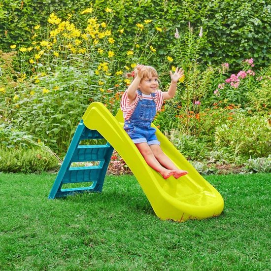 Toboggan Palplay pliant 4ft citron/bleu