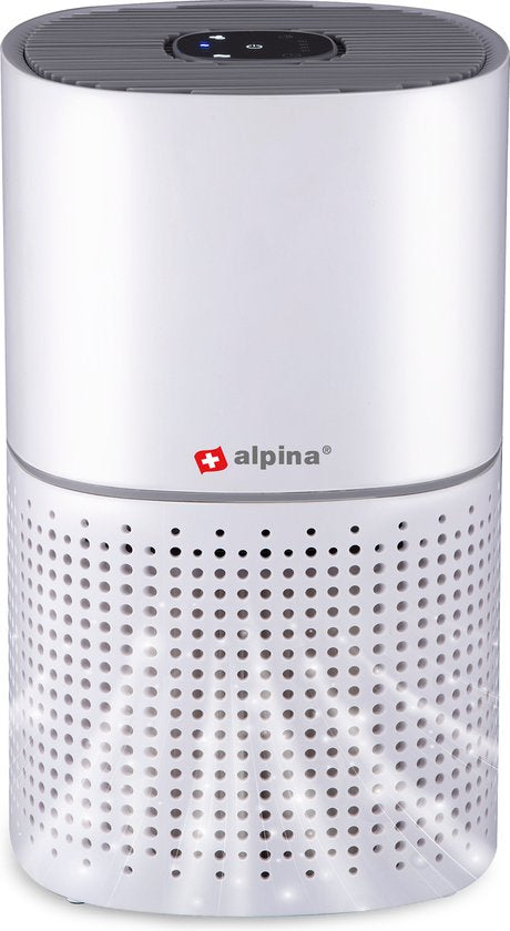alpina Air Purifier with Ioniser - Purificateur d'air avec HEPA H11 - CADR : 240 m³/h - Pièces jusqu'à 28 m².