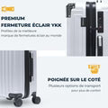 Valise cabine - Pathsail® - 40L x 55CM - Blanc