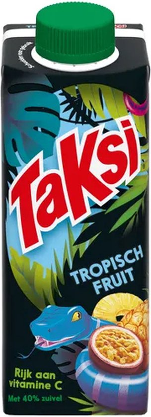 Taksi Tropisch Fruit - une explosion de saveurs avec des produits laitiers et de la vitamine C - 12 x 300 ml