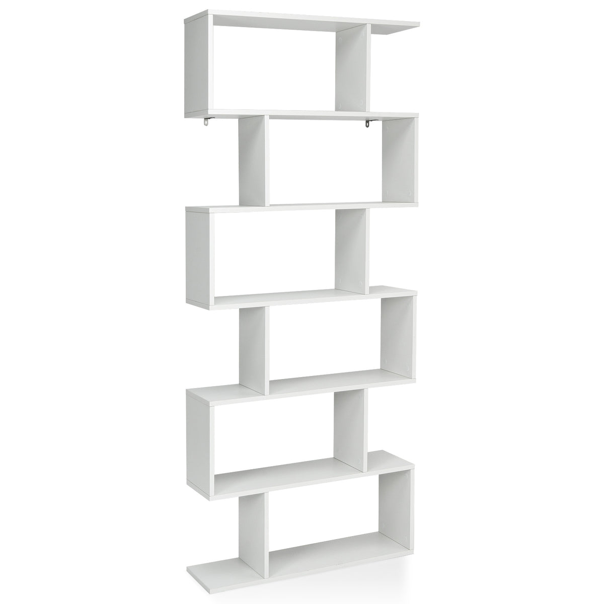 Coast Standregal 6 Level S-Shape BOOKROOM étagère de rangement en bois couleur au choix-blank