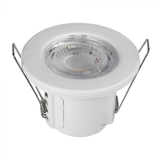 Spot encastré 5W, ignifugé / Puce SAMSUNG / Couleur : 4000K / Blanc / Emballage : 10 pcs.