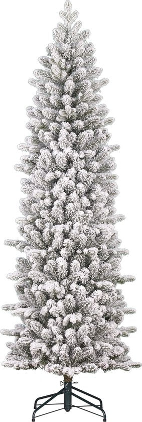 Black Box Trees Harma Narrow Artificial Christmas Tree - H230 x Ø69 cm - Green Frosted