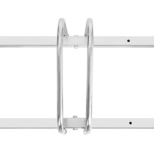 Woltu FZ1139m2 Porte-vélos pour 4 vélos - Porte-vélos robuste en métal pour l'intérieur et l'extérieur - Noir - 120 x 40 x 50 cm