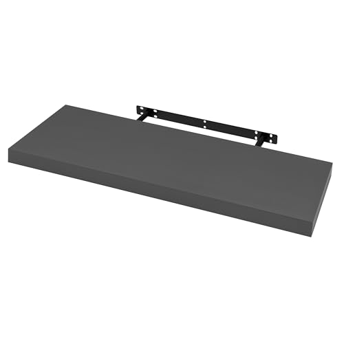Etagère murale flottante Woltu 90 cm Bois gris