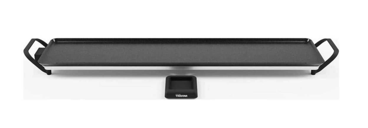 Gril de table Tristar Slim XXL BP-2670 - Plaque de cuisson 100 x 22 cm - Noir - 1 800 watts