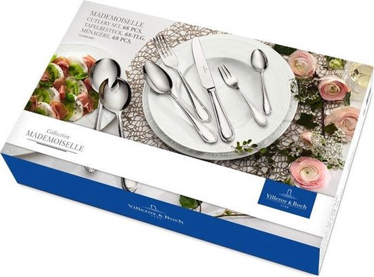 Villeroy & Boch Mademoiselle Set de couverts - 68 pièces - acier inoxydable