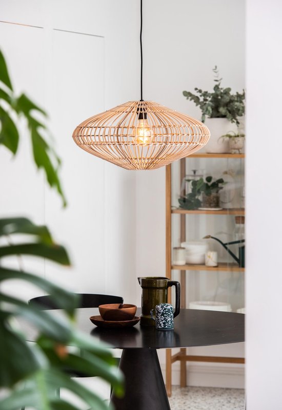 Lucide MAGALI - Lampe suspendue - Ø 56 cm - 1xE27 - Naturel - Japandi