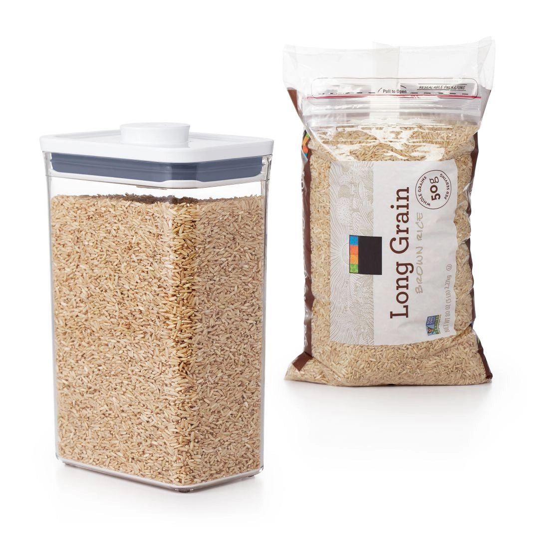 Récipient Oxo Good Grips POP 2.0 rectangulaire moyen - 2,6 litres - transparent - 16 x 11 x 24 cm