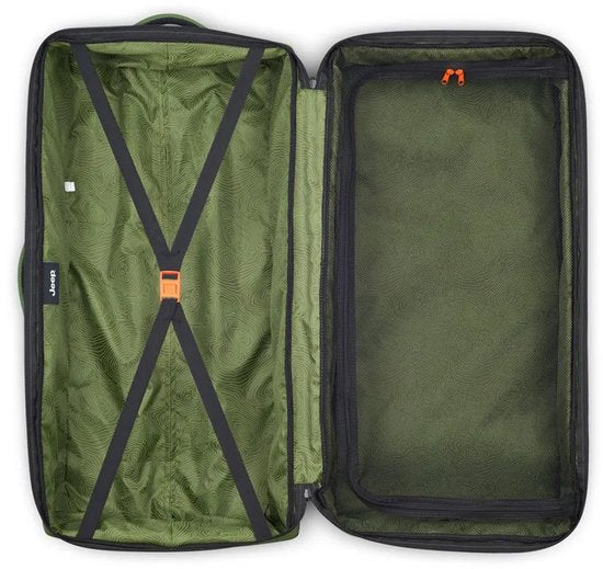 Jeep J0274026013 Sac de voyage à roulettes 82 cm, 95 l, vert, 2XL