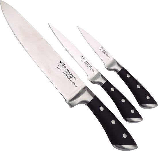 Lot de 3 couteaux en acier inoxydable