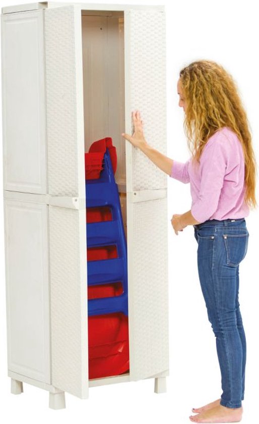Palplay toboggan pliant 4ft rouge/bleu