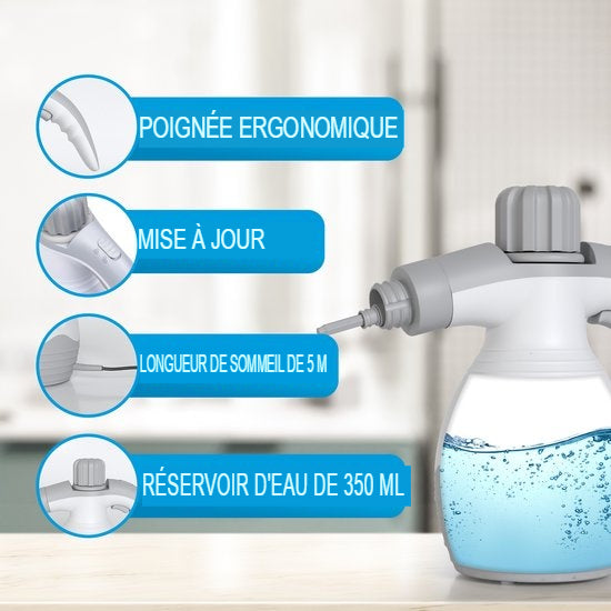 Nettoyeur vapeur portatif– Strex - 1200W 4 bars - Nettoyeur Multifonction à Main - Détachant