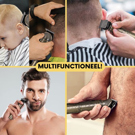 Tondeuse à barbe homme 2-en-1 - Tondeuse pour barbe et corps - 2 accessoires inclus - Sansbeauté® - Tondeuse corps homme - Tondeuse corps homme - Tondeuse cheveux - Tondeuse - 0.5-15MM - Nez et oreilles - Tondeuse - Machine à barbe