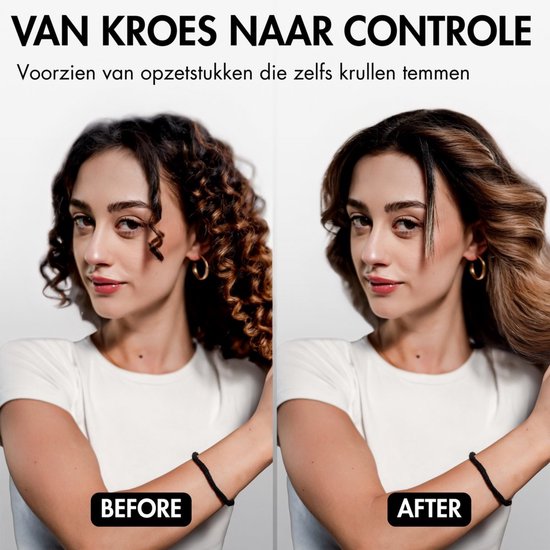 Sansbeauté® 9-in-1 Airstyler with Diffuser - Multistyler - Brosse sèche-cheveux cheveux courts - Boucleur - Styler les cheveux - Sèche-cheveux - Brosse chauffante - Brosse à boucler - Fer à boucler - Lisseur de cheveux - Brosse de coiffure - 5 en 1 Hairst