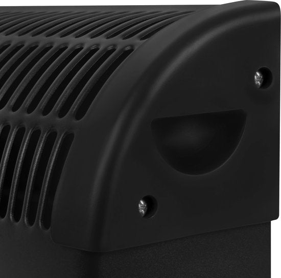 VONROC Chauffage électrique - Convecteur - 3 réglages : 750W/1250W/2000W - Thermostat réglable - Chauffe les pièces jusqu'à 24m2 - Boîtier très robuste - Silencieux - Noir