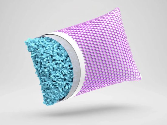 Oreiller Kameo® Flex | Oreiller adaptable pour les douleurs cervicales | Avec technologie de refroidissement FlexGrid | 60 x 40 cm | Lavable | Oreiller pour les personnes dormant sur le côté ou sur le dos | Oreiller en mousse à mémoire de forme | Oreiller