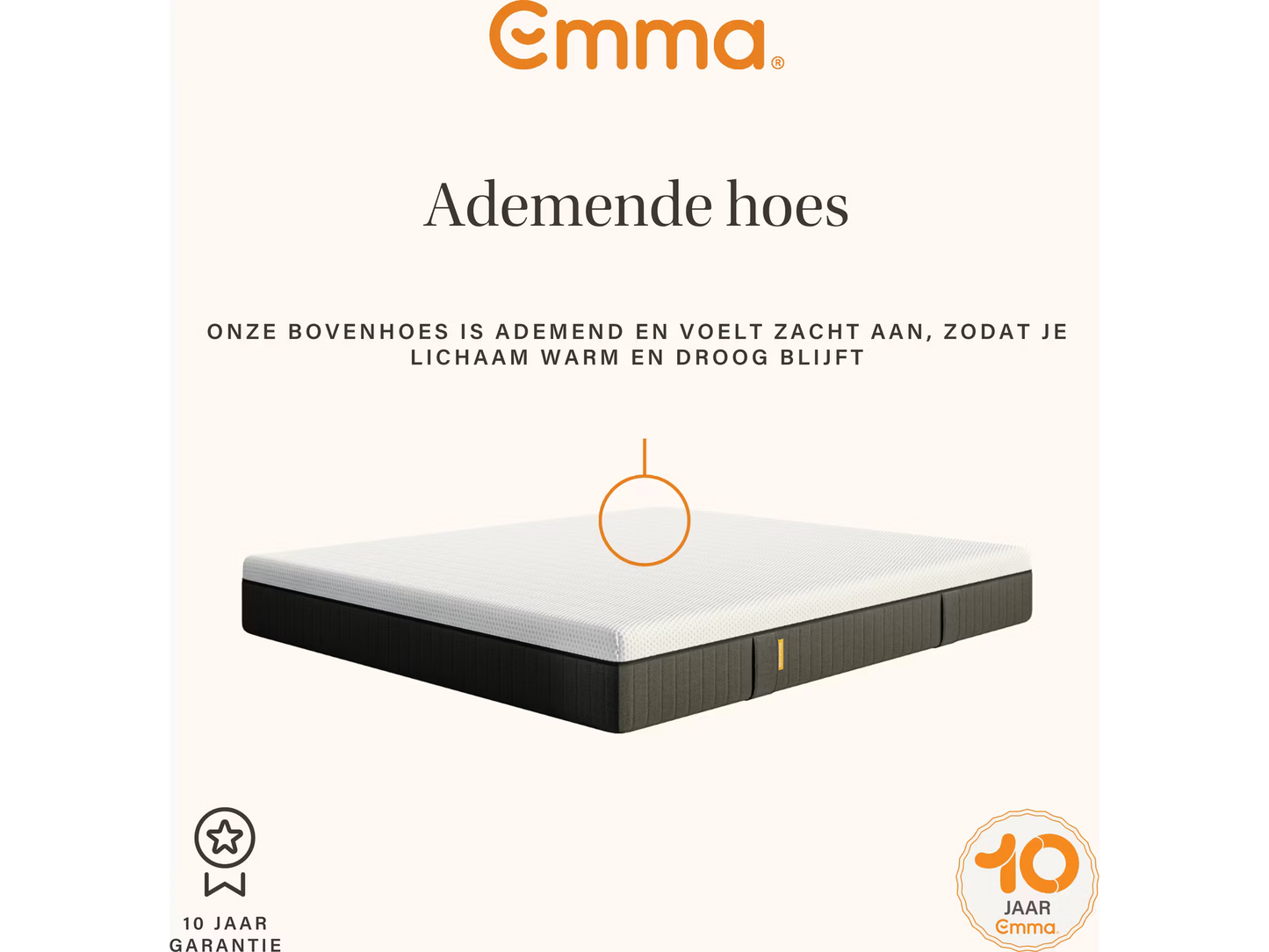 Matelas Emma Sleep 22 Lite Hybrid - 7-Zone Pocket Spring & Durable SupportBase Foam - 80 x 200 cm